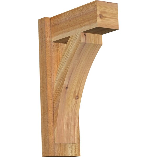 Ekena Millwork Thorton Block Rough Sawn Outlooker, Western Red Cedar, 6"W x 14"D x 22"H OUT06X14X22THR05RWR - main